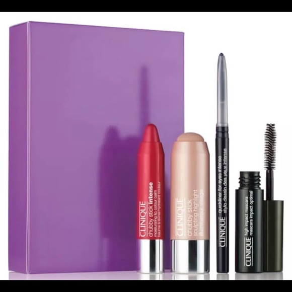 Clinique Other - CLINIQUE PARTY MIX LIP MASCARA HIGHLIGHT EYELINER